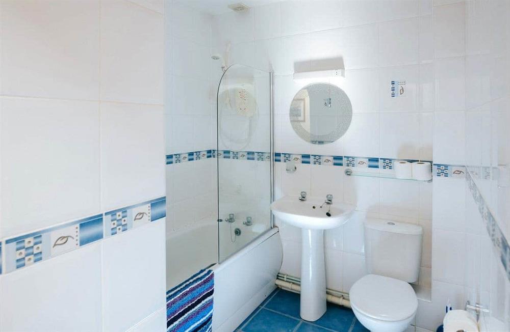 This is the bathroom at Cob Cottage in Rhosilli, Swansea, Glamorgan, West Glamorgan