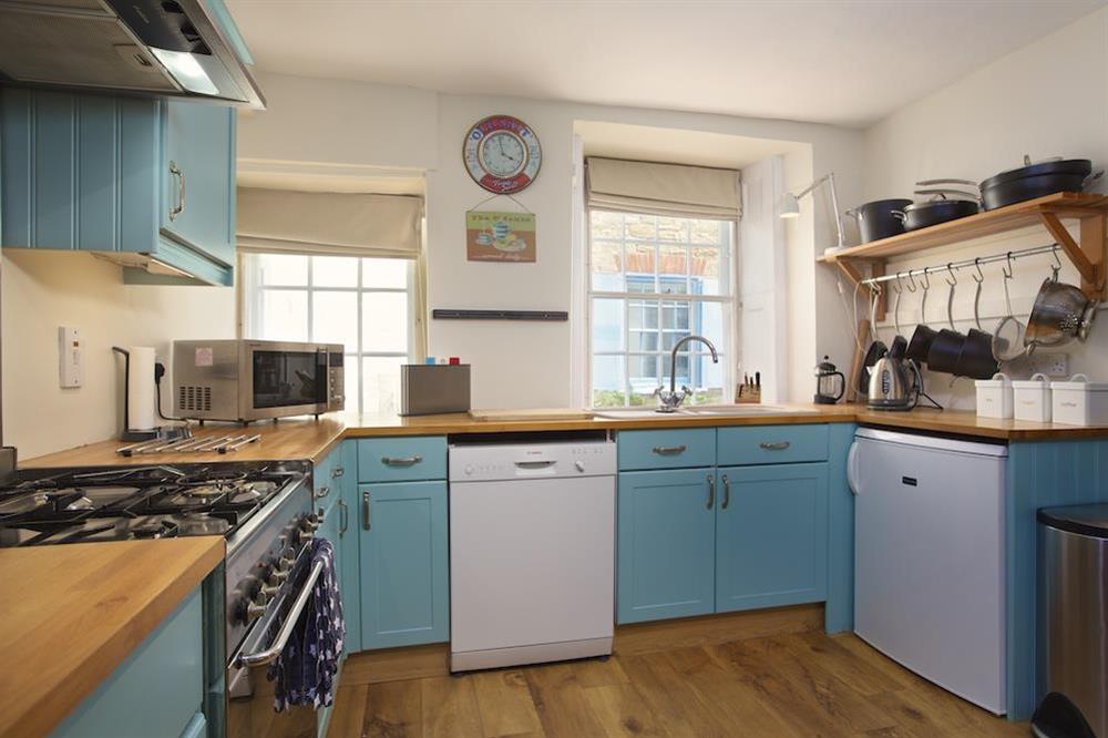 Well equipped modern kitchen at Cob Cottage in , Salcombe