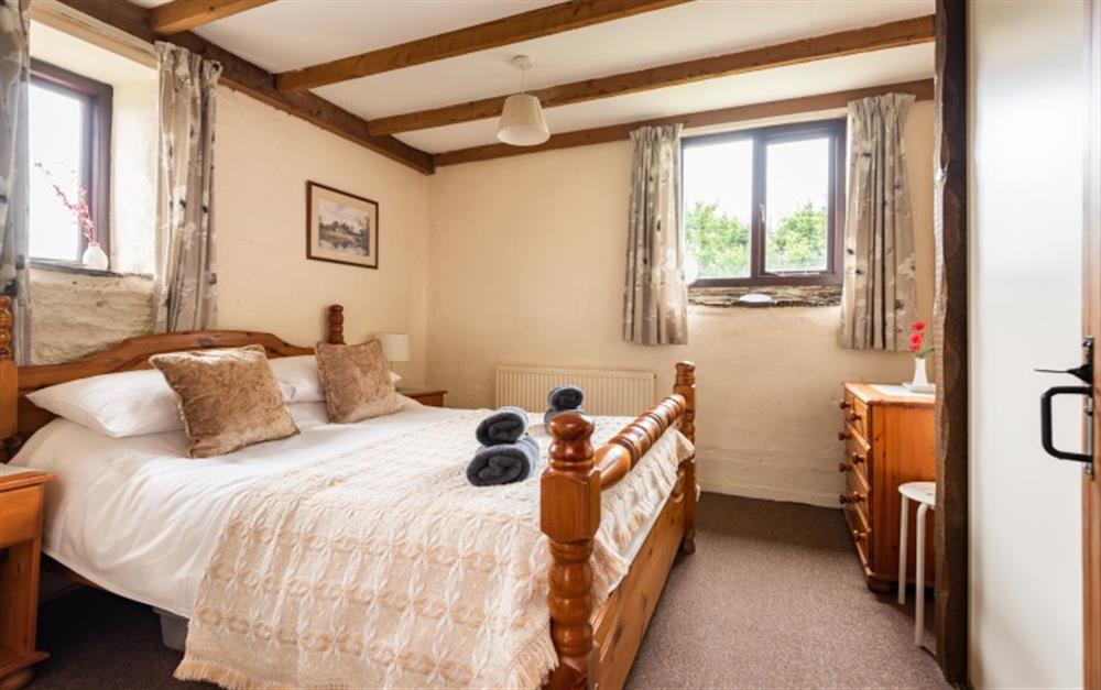 Double bedroom  at Cob Loaf Cottage in Fowey