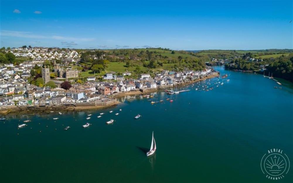 Fowey Harbour - Aerial Cornwall at Cob Loaf Cottage in Fowey