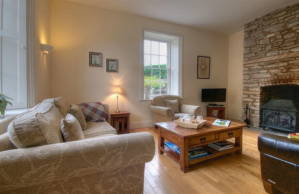 This is the living room at Cobble Cottage in Brecon, Powys