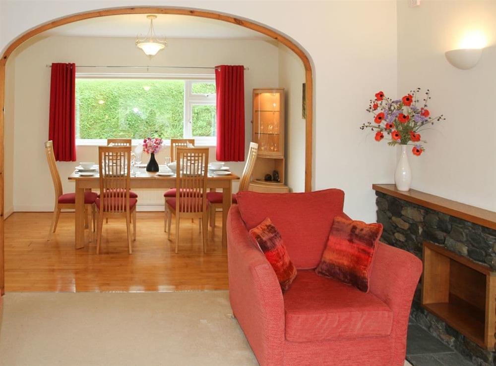 Open aspect from living to dining room at Cobble Rigg in Threlkeld, near Keswick, Cumbria