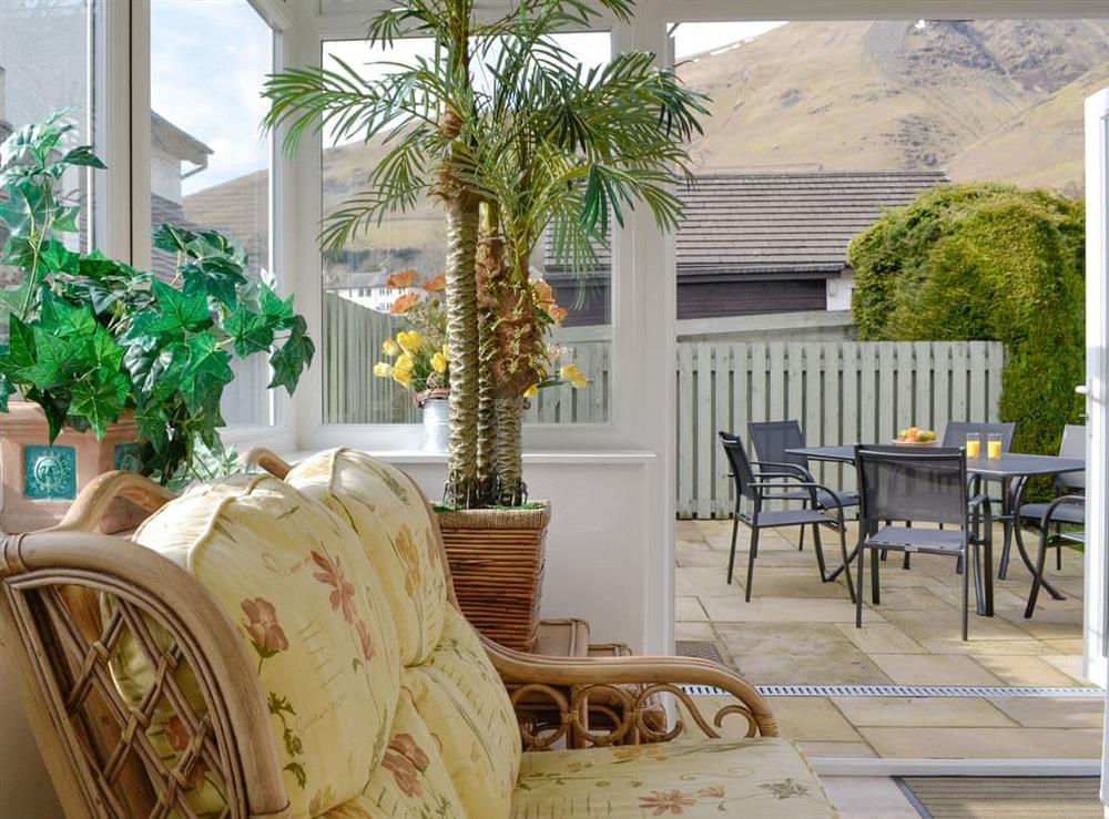 Relaxing conservatory at Cobble Rigg in Threlkeld, near Keswick, Cumbria