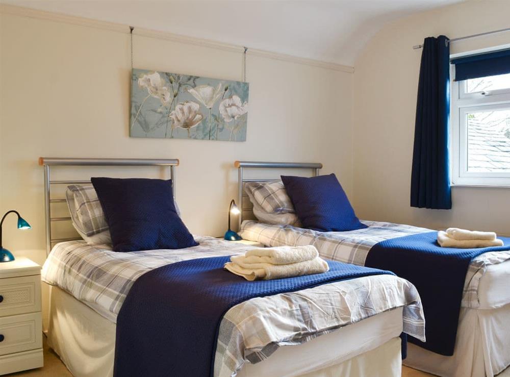 Relaxing twin bedroom at Cobble Rigg in Threlkeld, near Keswick, Cumbria