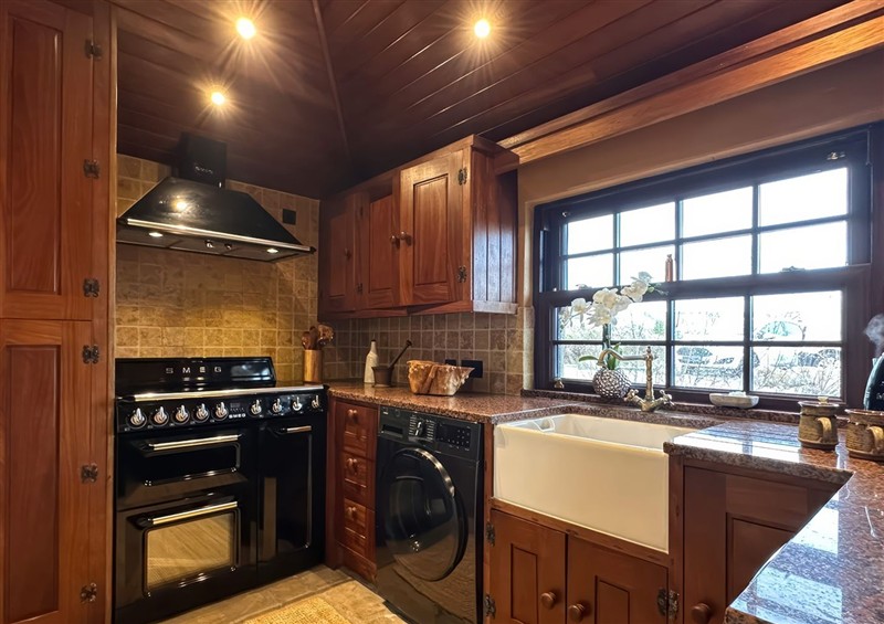 The kitchen at Cobble Stone Cottage, near Leabgarrow