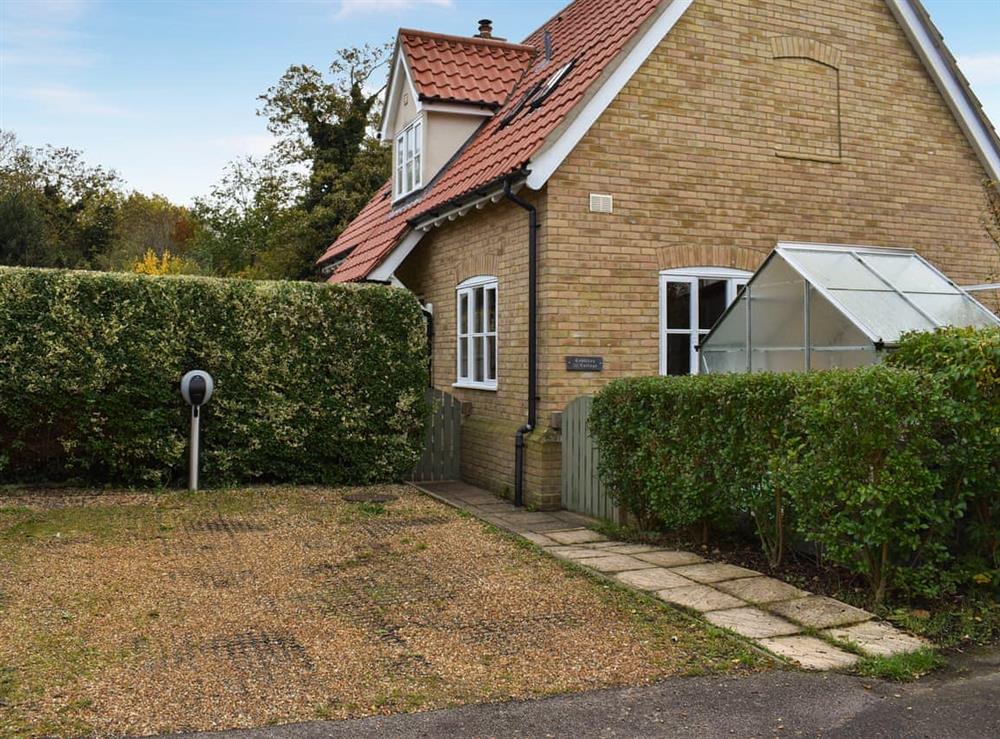 Parking at Cobblers Cottage in Sawston, near Cambridge, Cambridgeshire