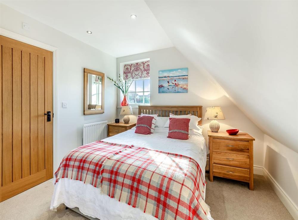 Double bedroom at Cobblestone cottage in Seahouses, Northumberland