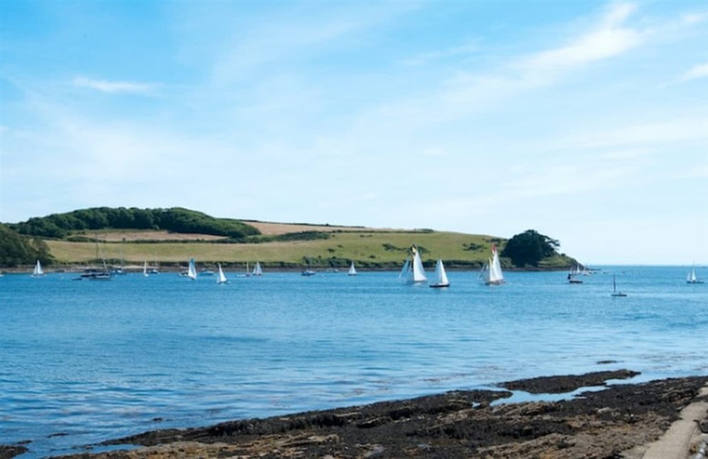Beach at Cobblestones in St Mawes, Cornwall
