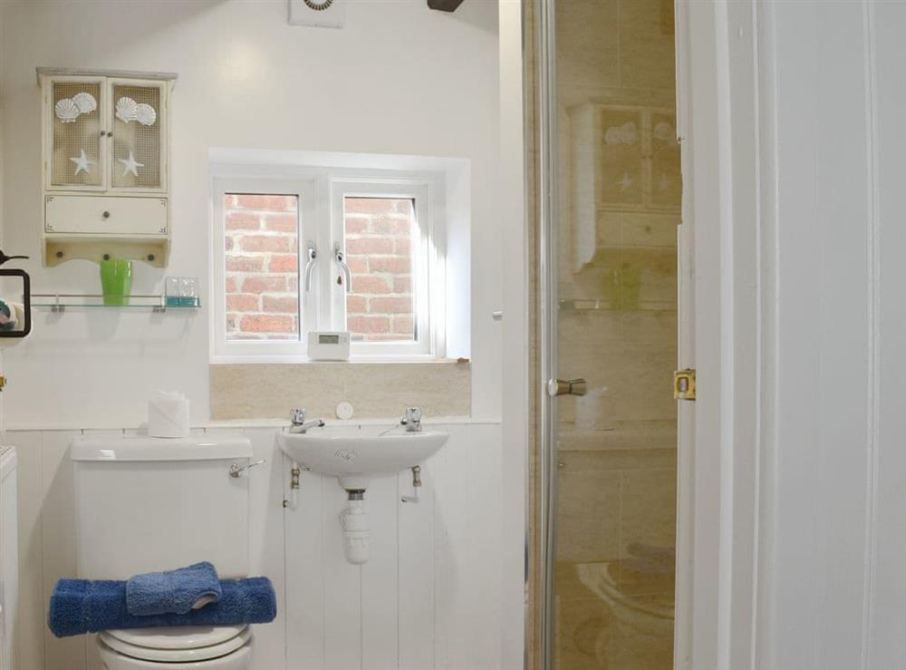 En-suite shower room at Cobblestones in Whitby, North Yorkshire