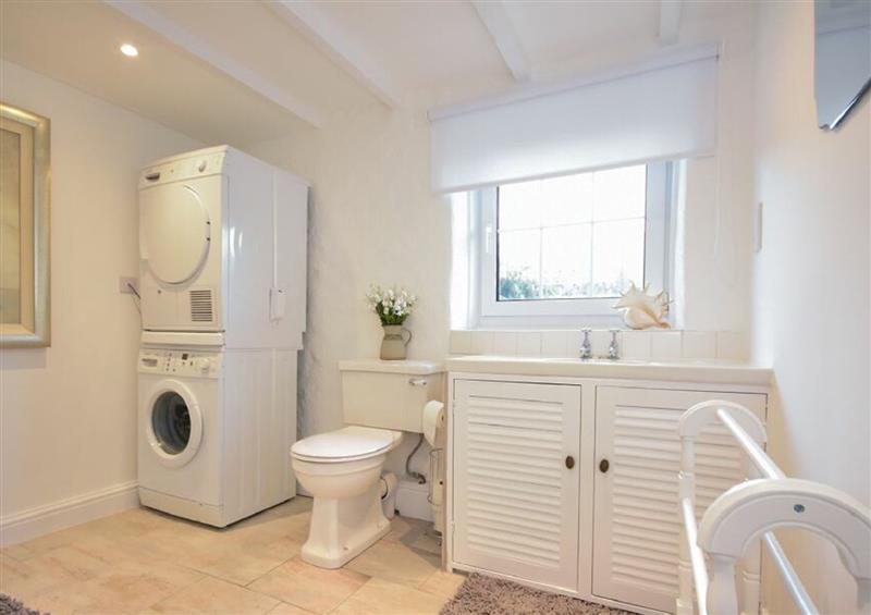 This is the bathroom at Coble Cottage, Craster
