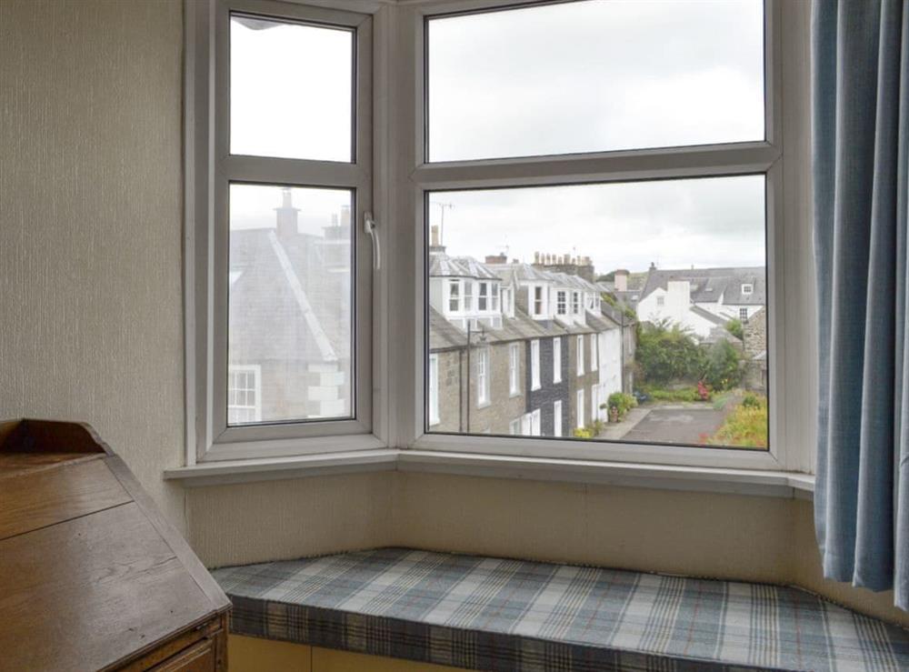 Window seat in double bedroom at Cochrane House in Kirkcudbright, Dumfries and Galloway, Kirkcudbrightshire