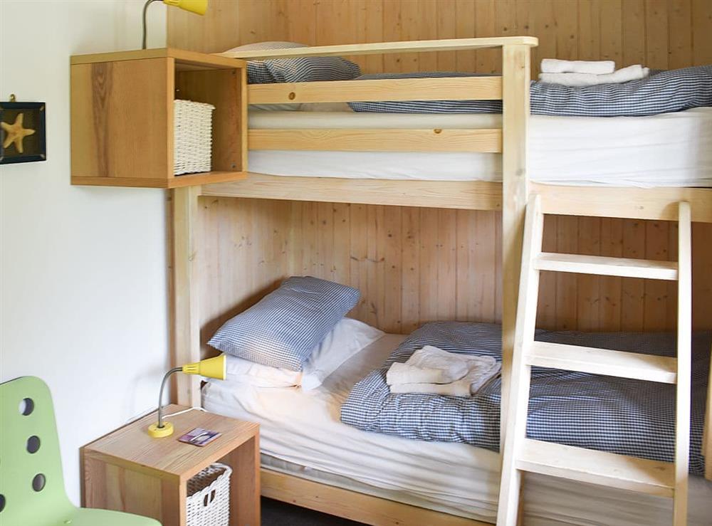 Children’s bunk bedroom at Cockle Cottage in Elmer, near Middleton on Sea, West Sussex