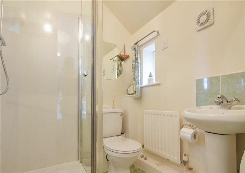 This is the bathroom at Cockle Cottage, Seahouses