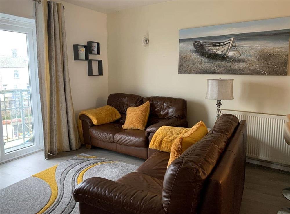 Comfortable living area at Cockleshell Cottage in Haverigg, near Millom, Cumbria