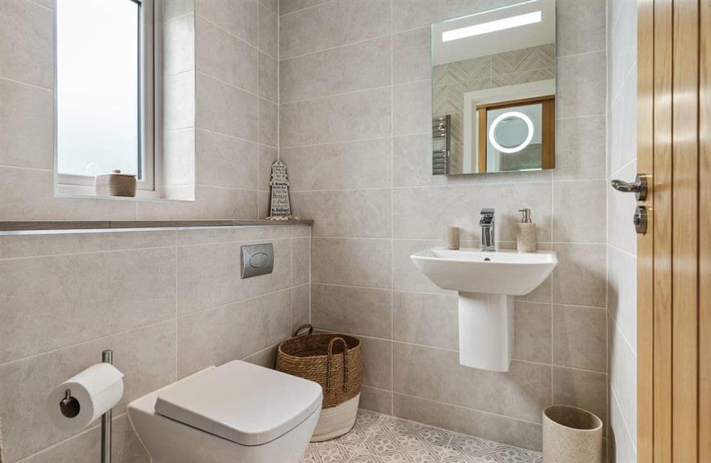 Bathroom at Cockleshell in Llansteffan, Carmarthenshire, Dyfed