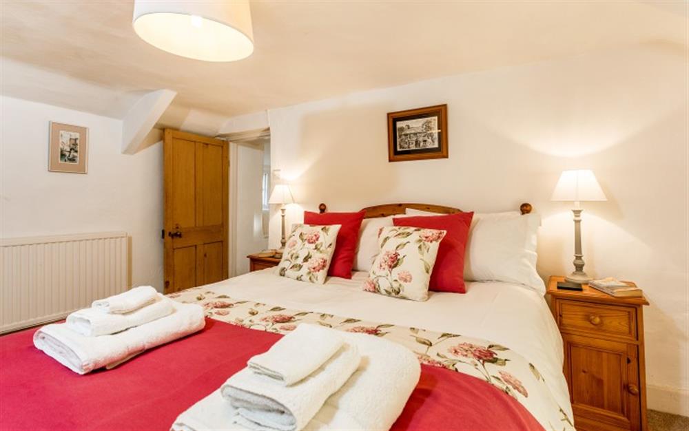Another view of the master bedroom at Cocks Cottage in St Teath