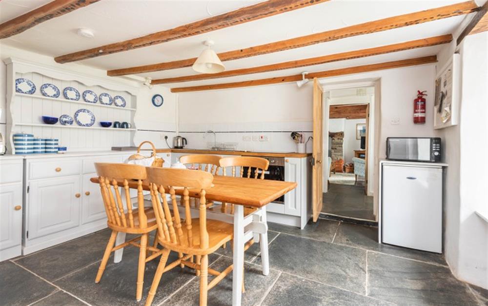 This is the kitchen at Cocks Cottage in St Teath