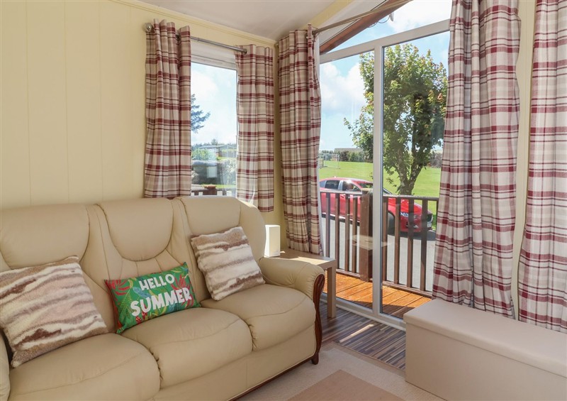 The living room at Cody Lodge, Mullacott Park near Ilfracombe