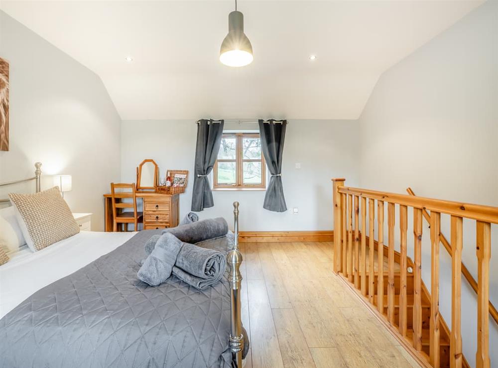 Double bedroom at Coed Y Gaer Annexe in Llansilin, near Oswestry, Shropshire