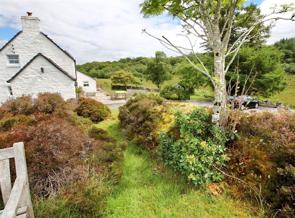 Large garden at Coelard Farmhouse in Appin, Argyll., Great Britain