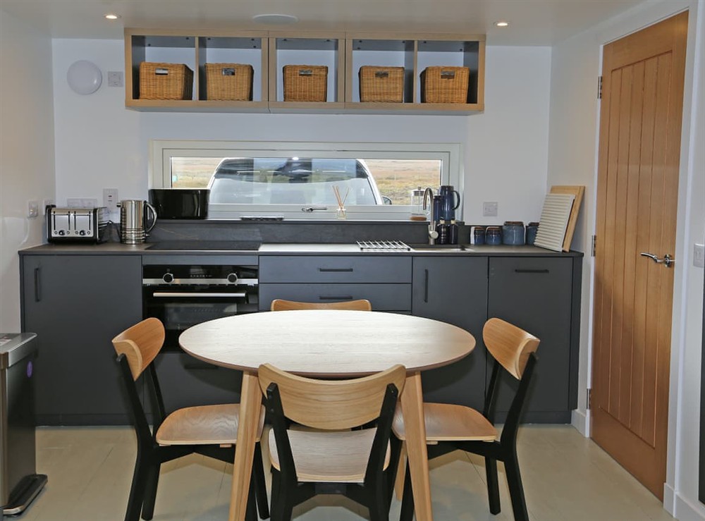 Kitchen/diner at Coig Claddach Valley in North Uist, Isle Of North Uist