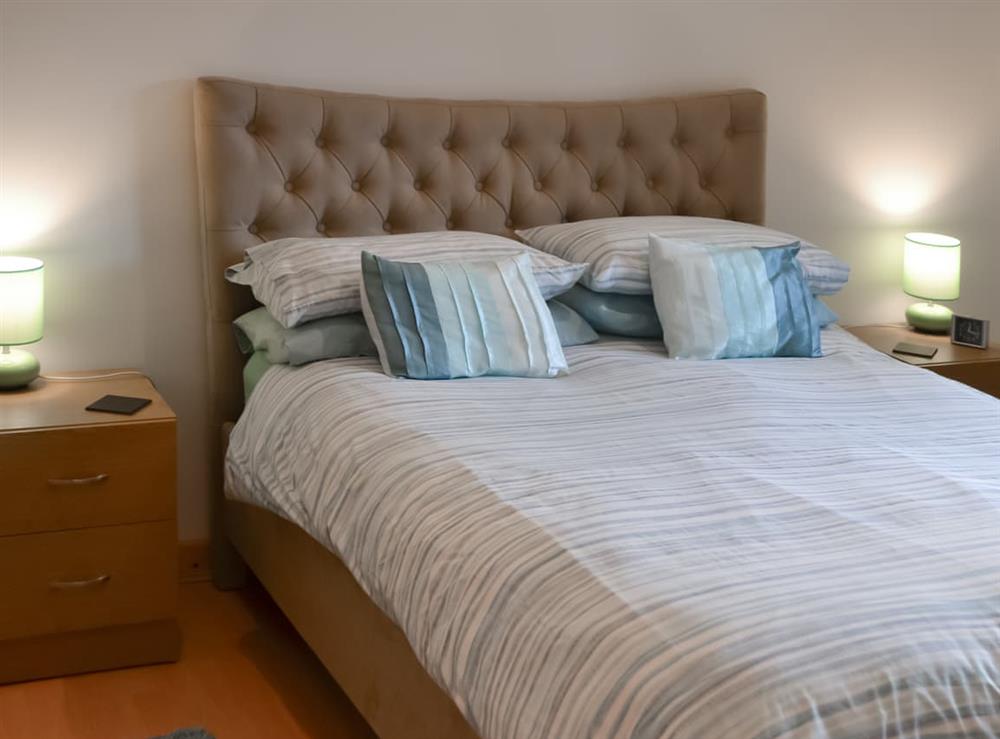 Double bedroom at Coillessan, Plot 1 in Inverkirkaig, Sutherland