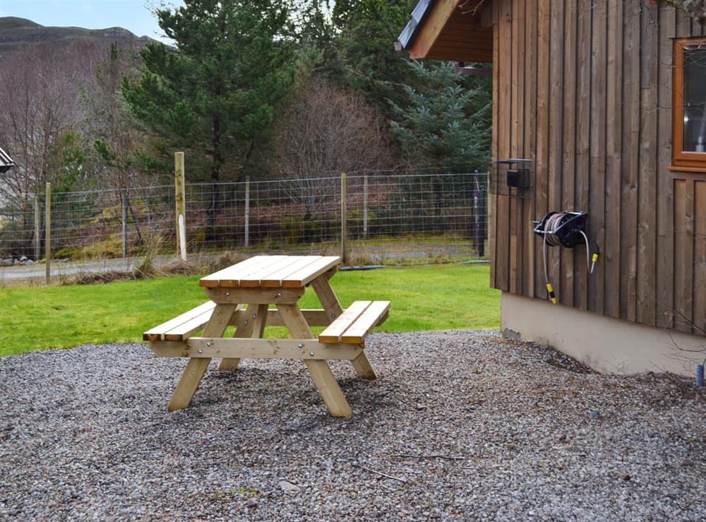 Sitting-out-area at Coillessan, Plot 1 in Inverkirkaig, Sutherland