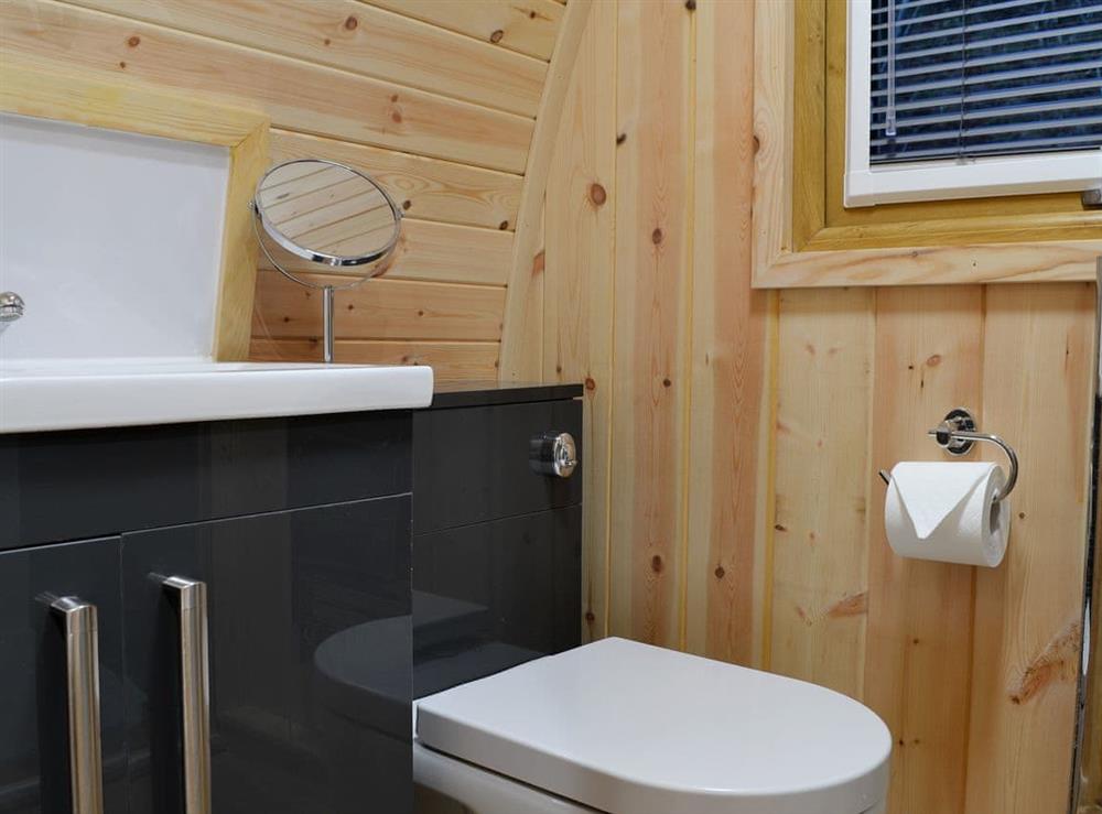 Shower room at Coiltie Glampod in Drumnadrochit, Highlands, Inverness-Shire