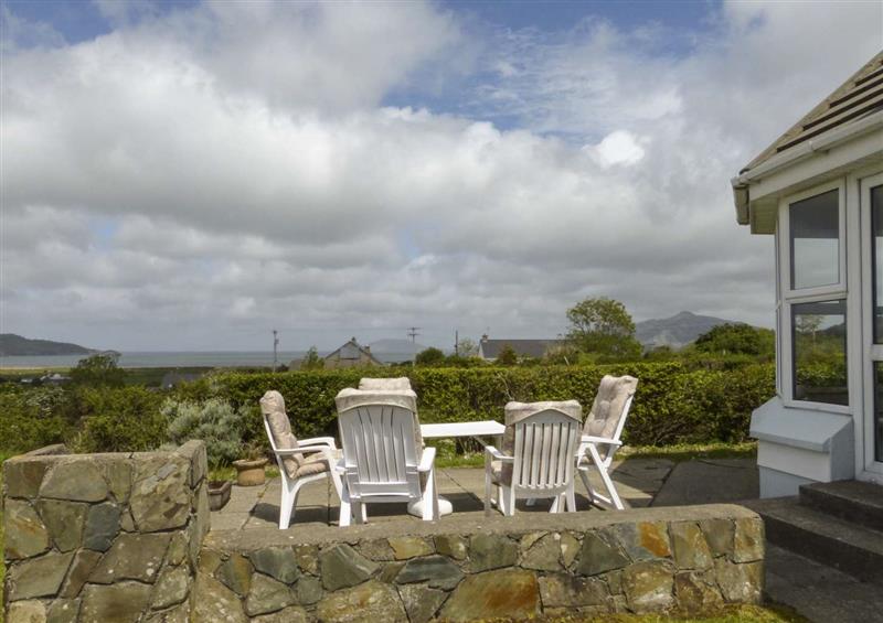 Patio at Colbha Cottage, Magherawarden near Portsalon, County Donegal