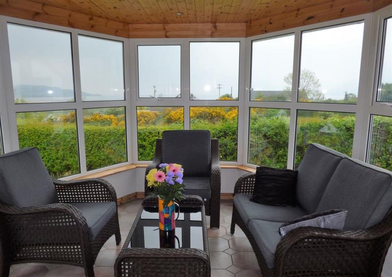 Seating area with lots of light at Colbha Cottage, Magherawarden near Portsalon, County Donegal