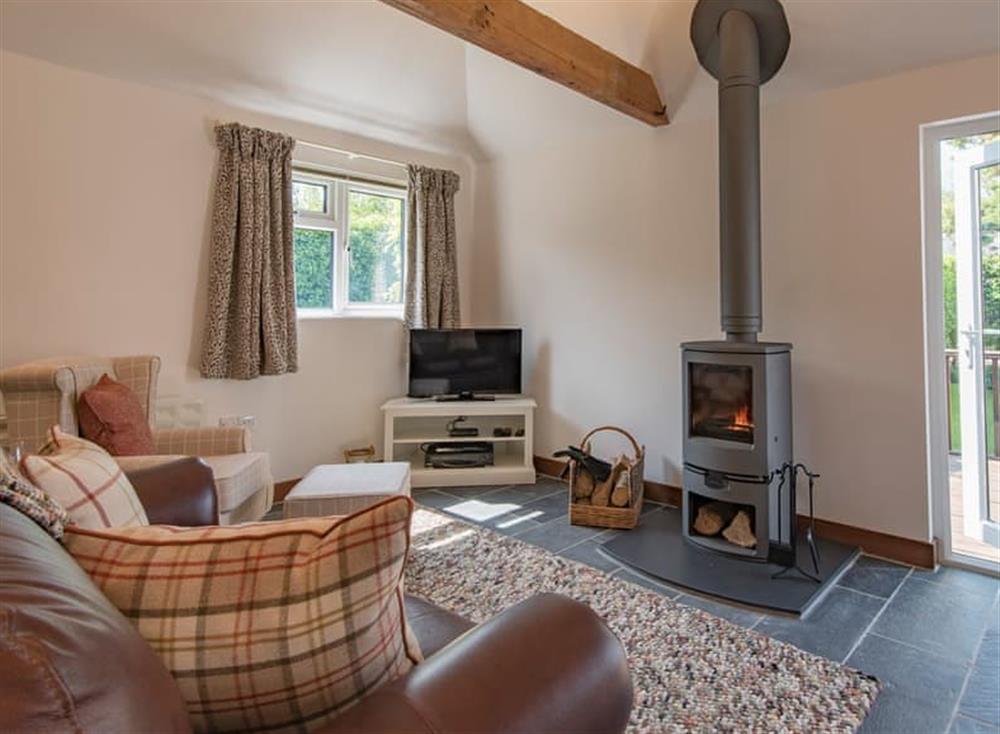 Living area at Cold Blow Cottage in Hastingleigh, Ashford, England