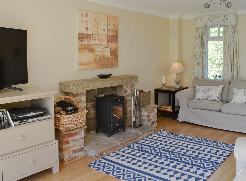 Comfortable living room at Coldcotes Moor Cottage in Ponteland, near Newcastle, Northumberland
