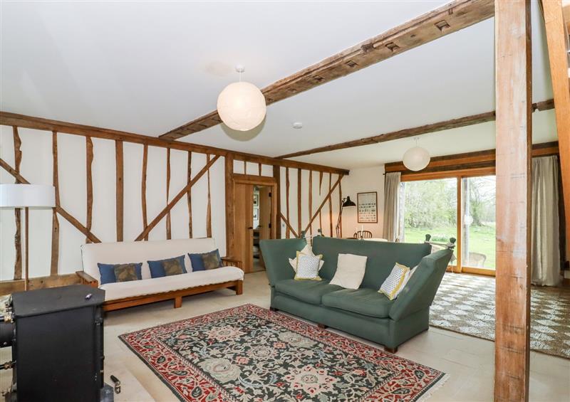 Enjoy the living room at Colemans Farm Barn, Howe Street near Finchingfield