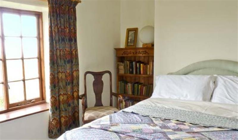 One of the bedrooms at Coles Cottage, Holsworthy