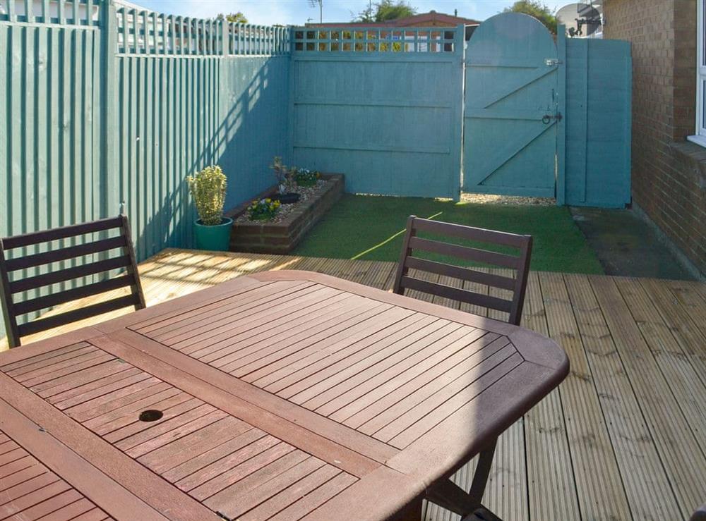 Decking area (photo 2) at Coles Retreat in Anderby Creek, near Skegness, Lincolnshire