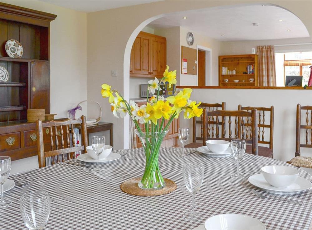 Delightful dining room at Collalis in Gartocharn, near Balloch, Dumbartonshire