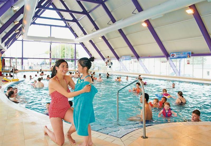 Indoor heated fun pool at Combe Haven Holiday Park in Hastings, Sussex