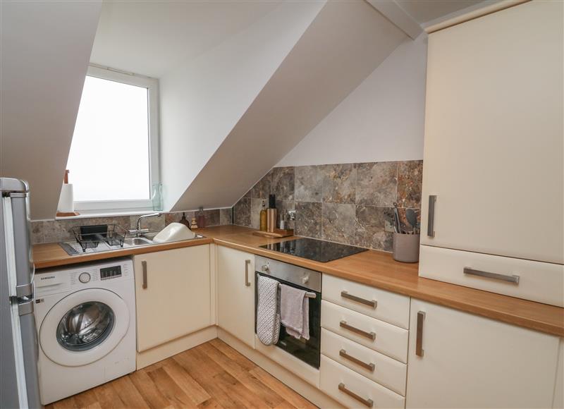 The kitchen at Combe Hill Apartments, Ilfracombe