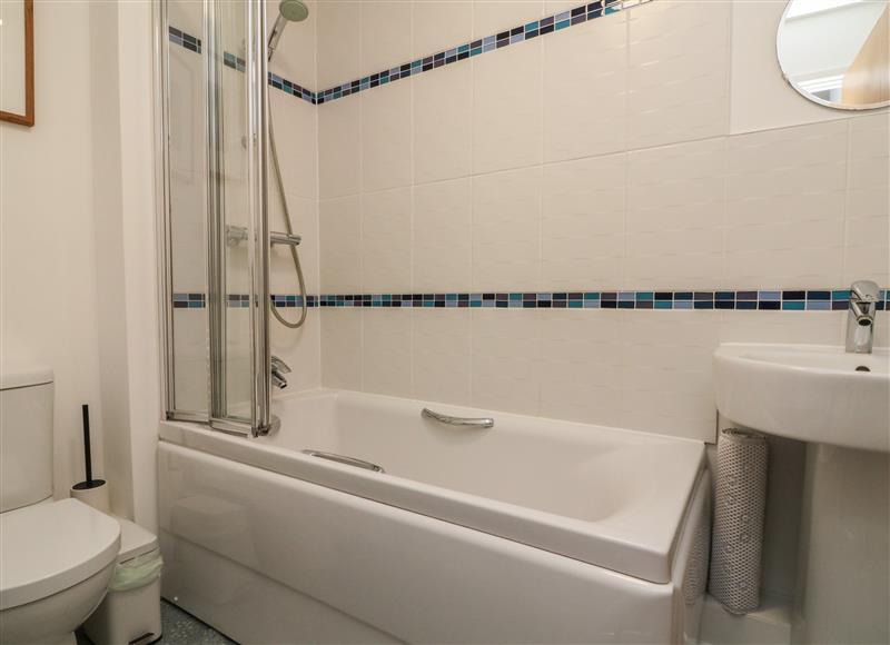 This is the bathroom at Combe Hill Apartments, Ilfracombe