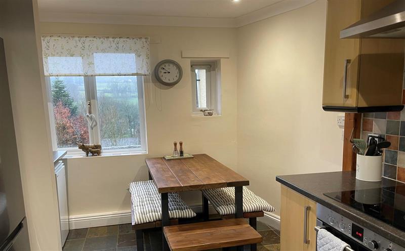 This is the kitchen at Combe Lane Cottage, Exford