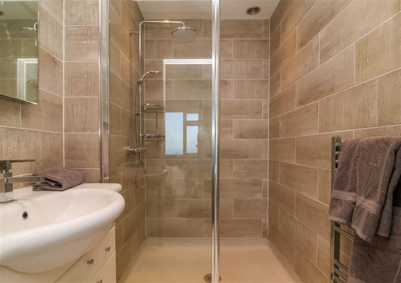 This is the bathroom at Combe View, Ilfracombe