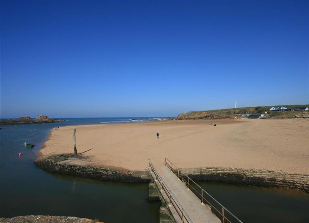 Bude beach at Combermere Cottage in Bude