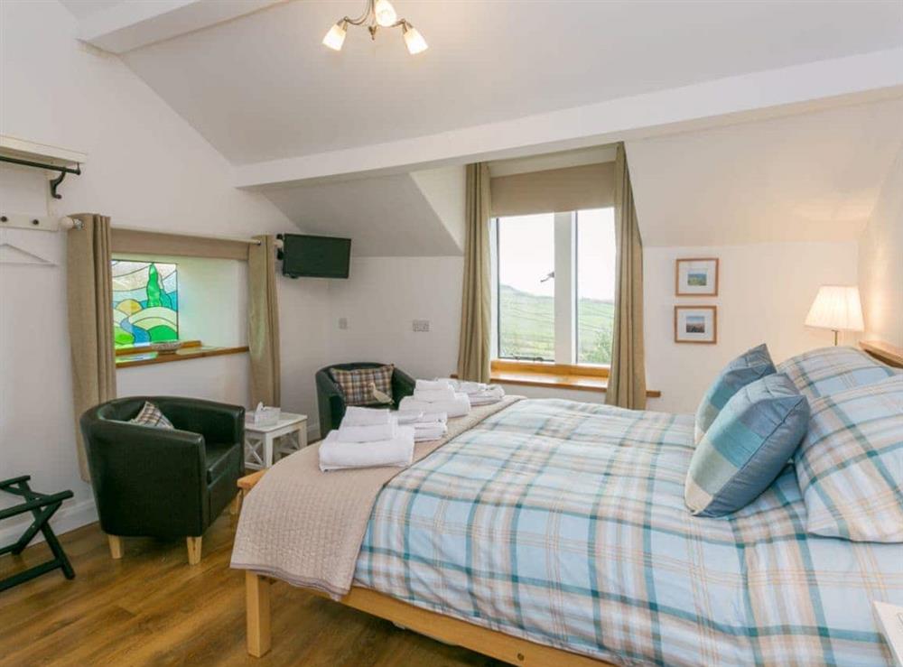 Delightful double bedroom at Commons Farm Cottage in Wadsworth, near Hebden Bridge, West Yorkshire