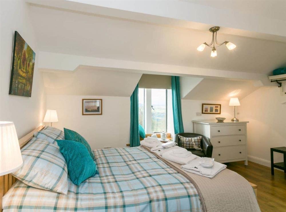 Spacious double bedroom at Commons Farm Cottage in Wadsworth, near Hebden Bridge, West Yorkshire