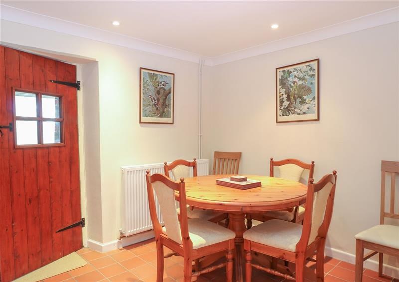 The dining area at Compass Cottage, Bodham near Sheringham