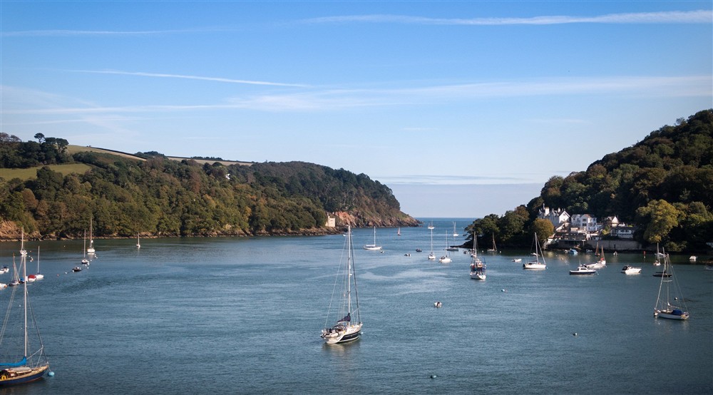 The River Dart, near Compass Cottage, Devon at Compass Cottage in Dartmouth, Devon