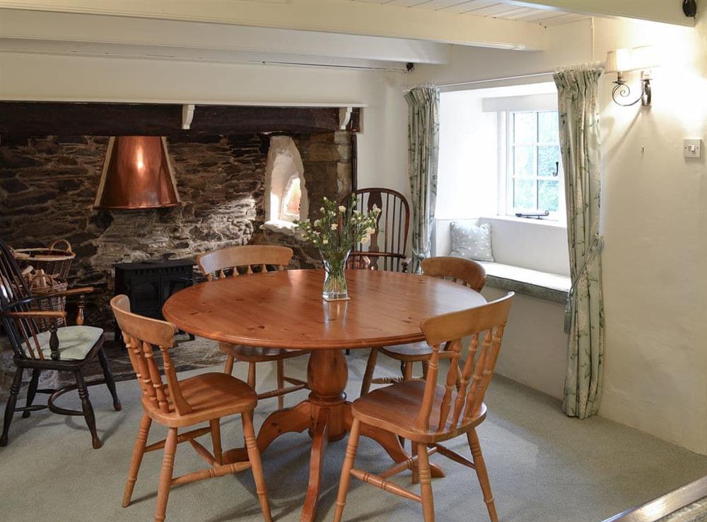 Dining room at Condurrow Cottage in Manaccan, near Helston, Cornwall
