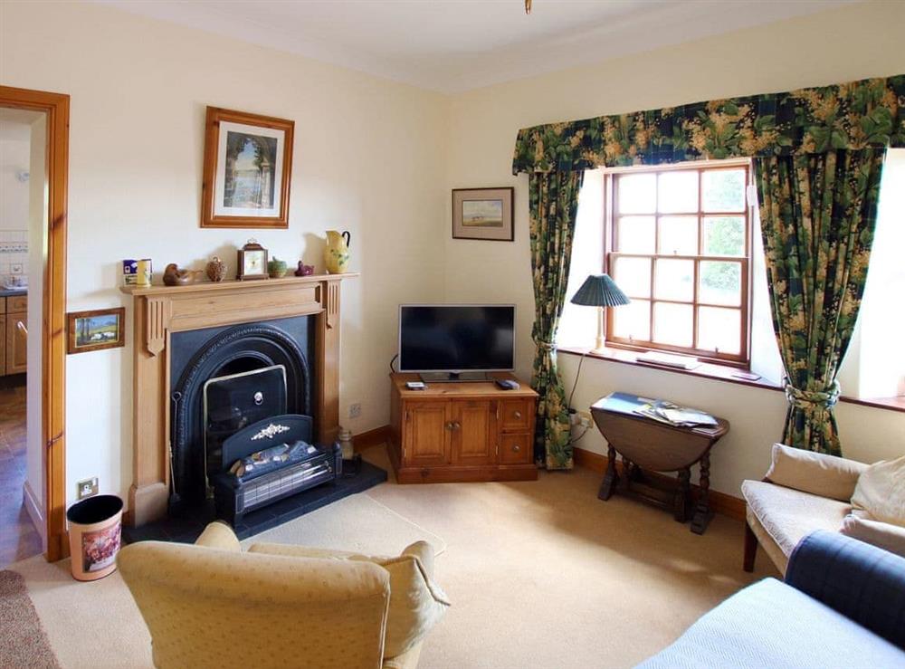 Living room at Conheath Gatelodge Cottage in Glencaple, Dumfries., Dumfriesshire