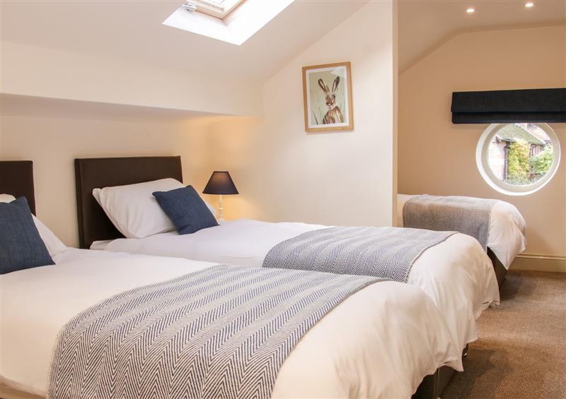 One of the 2 bedrooms at Conkers Cottage, Rushbury near Church Stretton