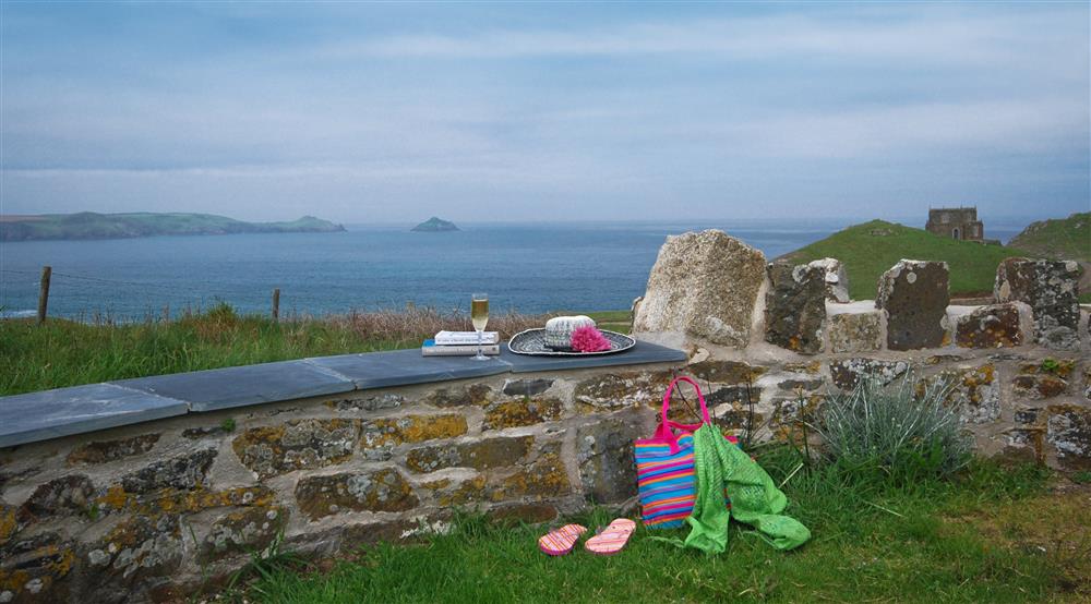 The view from the garden at Conor in Port Quin, Cornwall